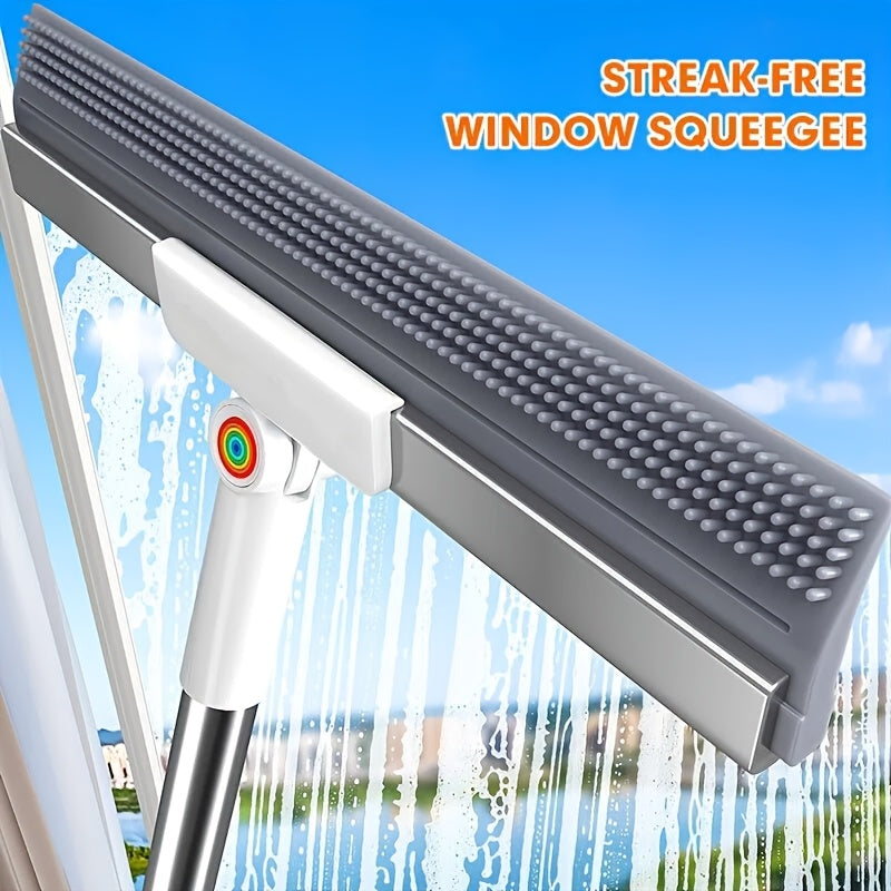 Multifunctional Floor Broom & Pet Hair Removal Tool - Long Handle, Non-Sticky, Widened & Lengthened - 3 Sizes (30 / 40 / 50cm) - Bathroom, Kitchen, Tile, Glass & Carpet Cleaning