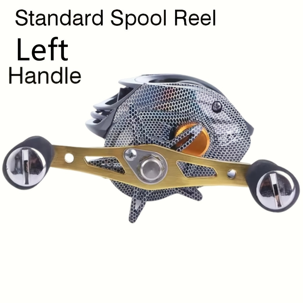 Baitcasting Fishing Reel, Ultra-Lightweight, Magnetic Brake System, 22LB Max Drag – Freshwater & Saltwater Ergonomic Low-Profile Casting Reel, Left & Right Hand, Smooth Gear Ratio
