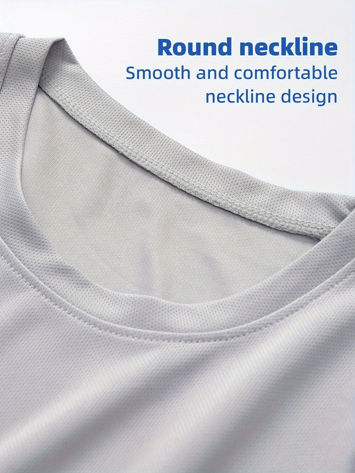 Men's Quick-Dry Long Sleeve Shirts 5-Pack, Moisture-Wicking Breathable Athletic Workout Tops - Anti-Odor Stretchy Running Gym Training Shirts, S-XXL