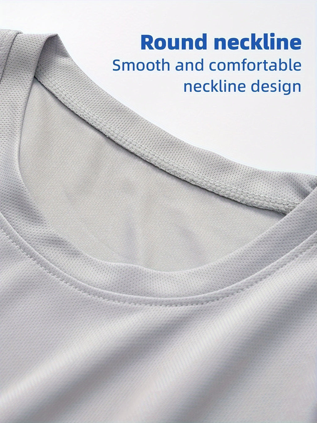 Men's Quick-Dry Long Sleeve Shirts 5-Pack, Moisture-Wicking Breathable Athletic Workout Tops - Anti-Odor Stretchy Running Gym Training Shirts, S-XXL