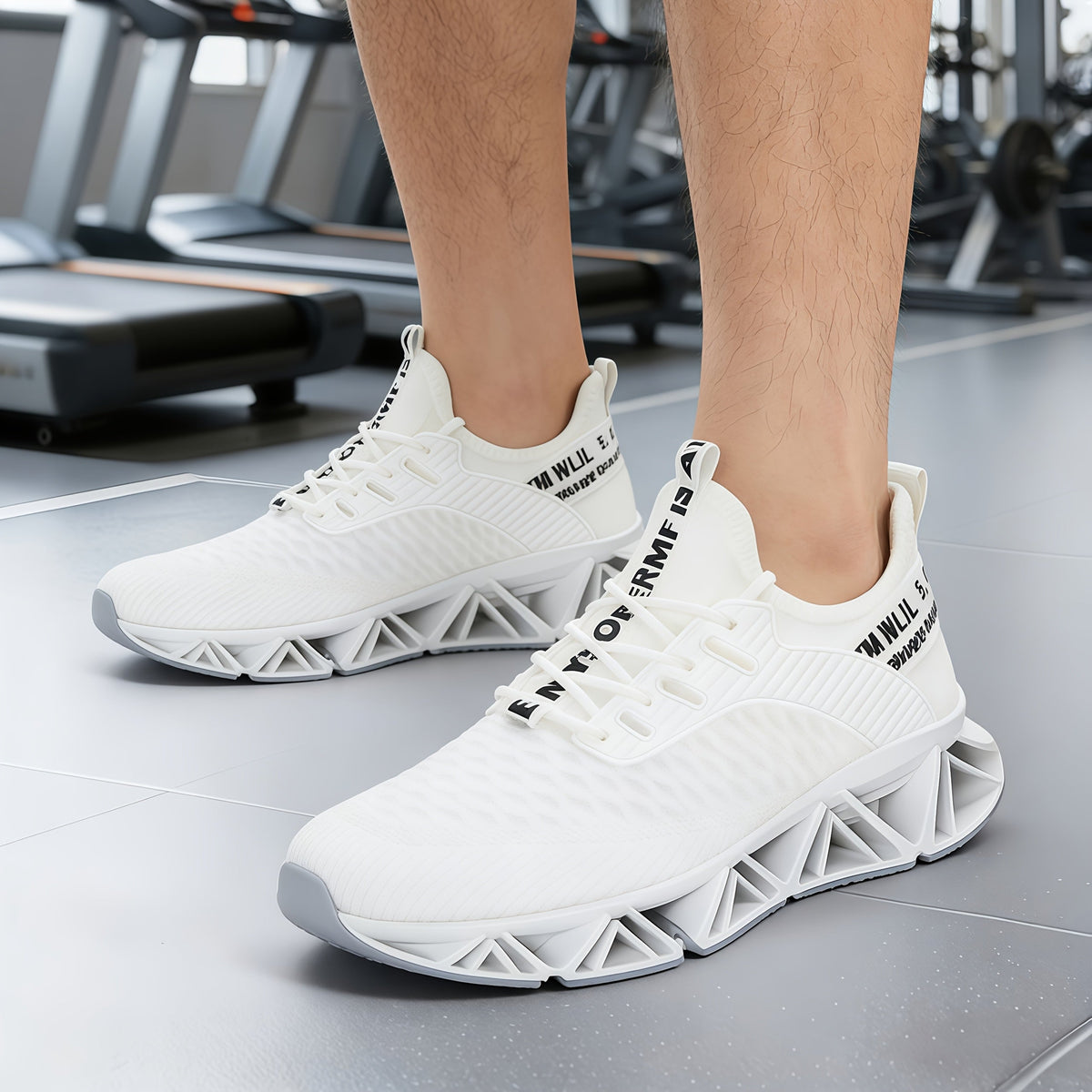 Men's Lightweight Breathable Running Shoes, Non-Slip TPU Sole, EVA Cushion, Lace-Up Low-Top Sneakers, 3 Colors, Sizes US 7.5-13, All-Season Wear-Resistant Training Casual Athletic Shoes