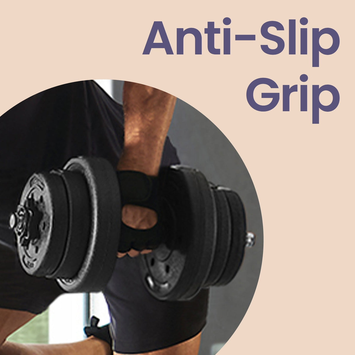 Adjustable Dumbbells Set 44 lb Pair, 7 Weight Options 11-44 lbs, Non-Slip Handle, PE Shell Cement Core, Home Gym Fitness Training Weights for Men and Women, Black
