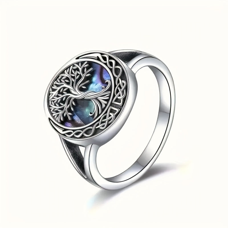 925 Sterling Silver Hollow Double-Layer Heart Ring – Elegant Romantic Silver-Plated Design for Women, Dainty Stacked Heart Ring, Perfect Gift in Sizes 6-10 for Valentine's Day & Anniversary