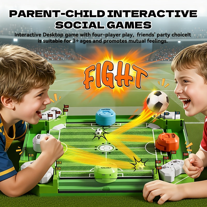 Tabletop Foosball Table Game for Kids Teens Adults, 2 to 4 Player Portable Mini Table Soccer with 2 Balls, Family Game Night Fun Competitive Indoor Activity