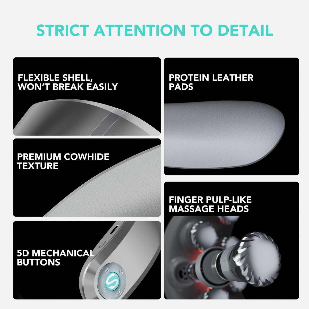 SKG Ultra-Portable Neck Massager with Heat Cordless Deep Acupressure Kneading Lightweight Wearable Hands-Free Rechargeable for Office Car & Travel – Gift for Women White / G7 Pro-E