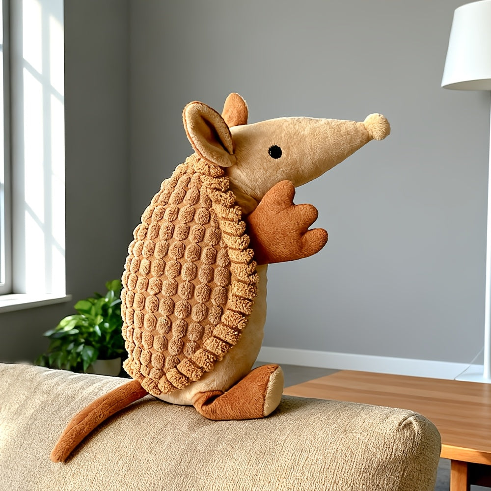 XL Bite-Resistant Squeaky Plush Dog Toy - Double-Layer Tear-Resistant Washable Interactive Chew Toy for All Dog Breeds, Boredom Relief, Battery-Free, Large Dog Toy Gift