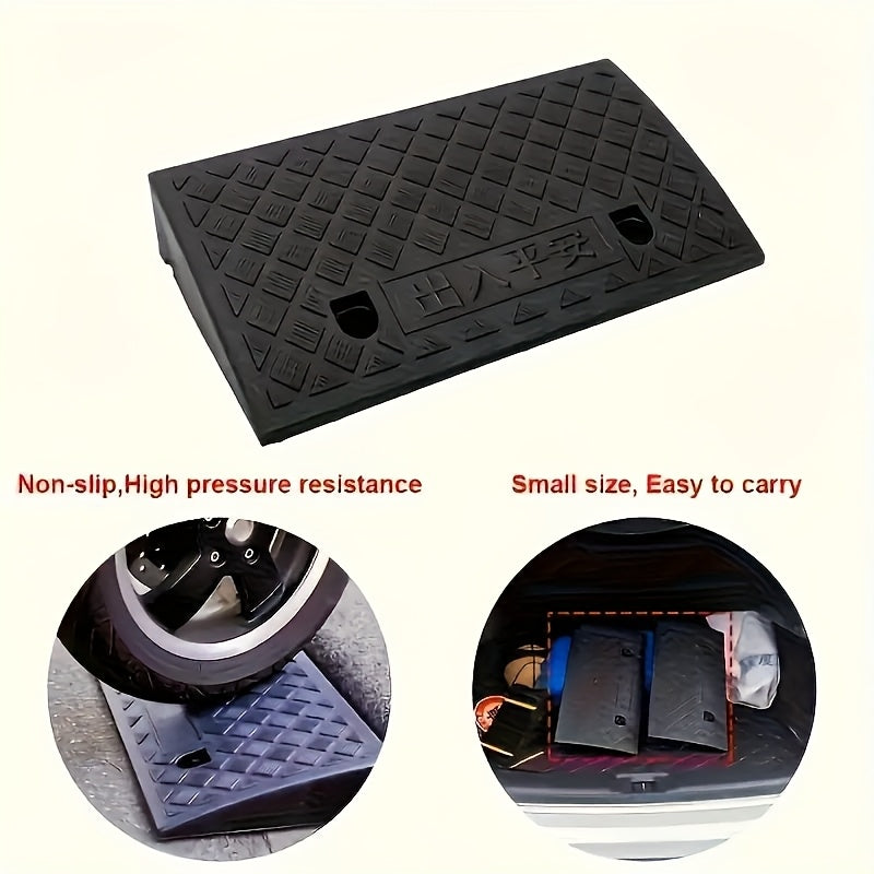 Portable Loading Ramps 2-Pack - 39.37" Wide Heavy Duty Ramps for Cars, Motorcycles & Pets - 3.94" Rise, Easy Setup, Space-Saving Mobility Solution