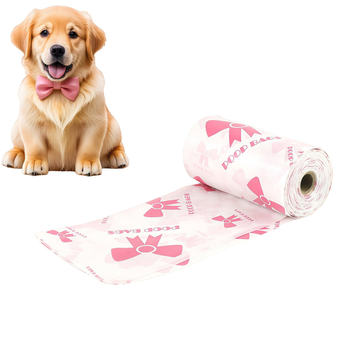 Dog Poop Bags 120 Count 8 Rolls - Ultra-Thick Leak-Proof Pet Waste Bags with Odor Control & Beautiful Pattern, Durable Dog Cleanup Bags for Large, Medium & Small Dogs, Perfect Pet Gift for Dog Lovers