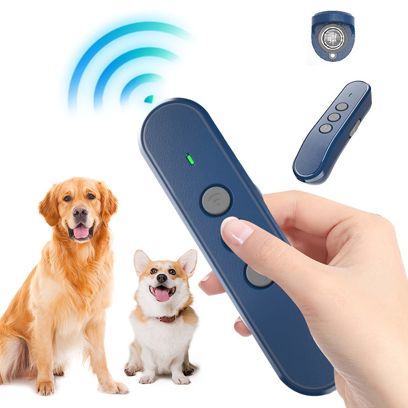 Rechargeable Ultrasonic Anti-Barking Device – Humane Soundwave Technology to Stop Barking, Safe for All Dog Sizes, No Shock, No Shouting, Indoor/Outdoor Dog Behavior Training Tool