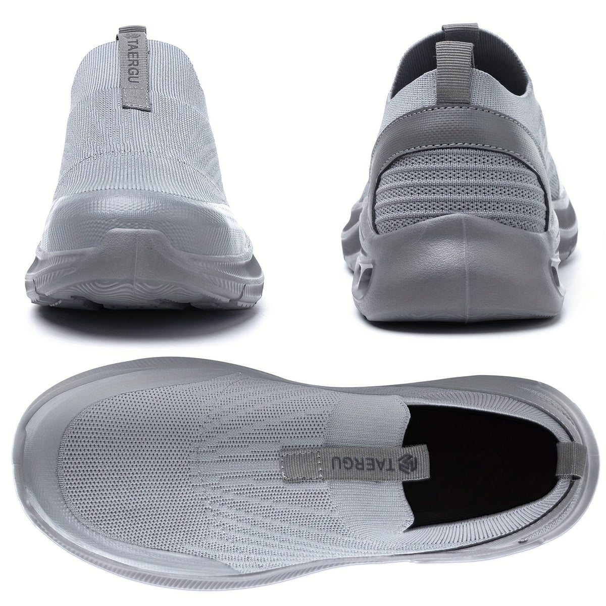 Men's Steel Toe Work Shoes Slip-On Lightweight Safety Sneakers Puncture-Resistant Non-Slip Loafers Black Grey Blue Sizes US 5.5-14