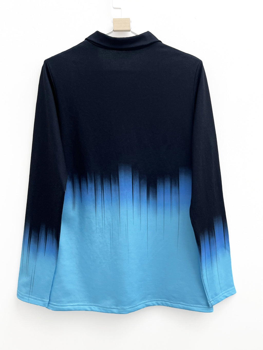 Women's Gradient Print Zipper Hoodie Long Sleeve Casual Hooded Sweatshirt - Fashionable Ombré Top for Fall/Winter Daily Wear, Outdoor, and Streetwear