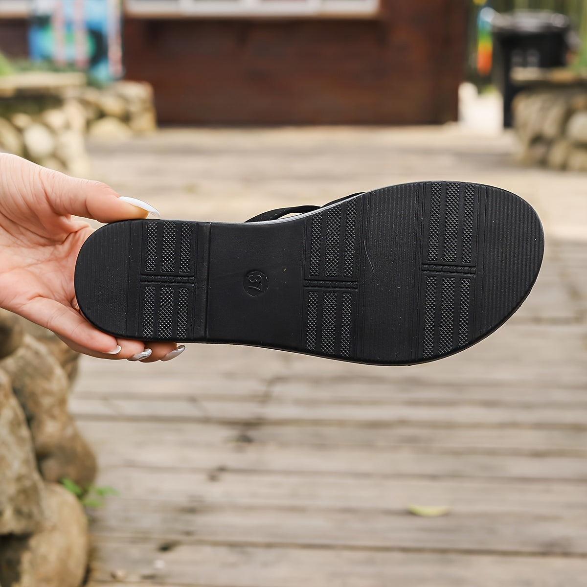 Women's Slip-On Slide Sandals - Fashionable & Elegant Beach Shoes - Spring & Summer - US 5–11 - Black, Rose Gold, Off-White & Brown