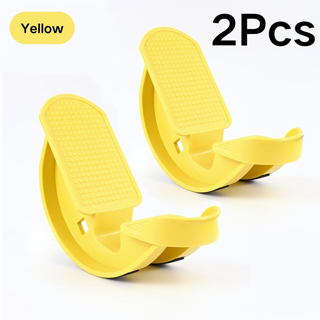 Calf Stretcher Foot Pedal for Balance Flexibility Training, Muscle Massage & Yoga – Durable ABS Non-Slip Foot Rocker for Plantar Fasciitis & Achilles Tendon Relief – Blue, Black, Pink, Yellow, 1/2/3pcs