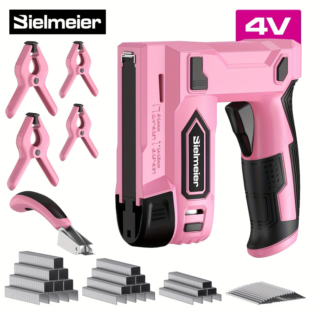 20V Cordless 2-in-1 Brad Nailer & Stapler – No Compressor Needed, Battery & Charger Included, Safety Guard, Includes 1600 Nails & 2000 Staples for Carpentry, Upholstery & DIY