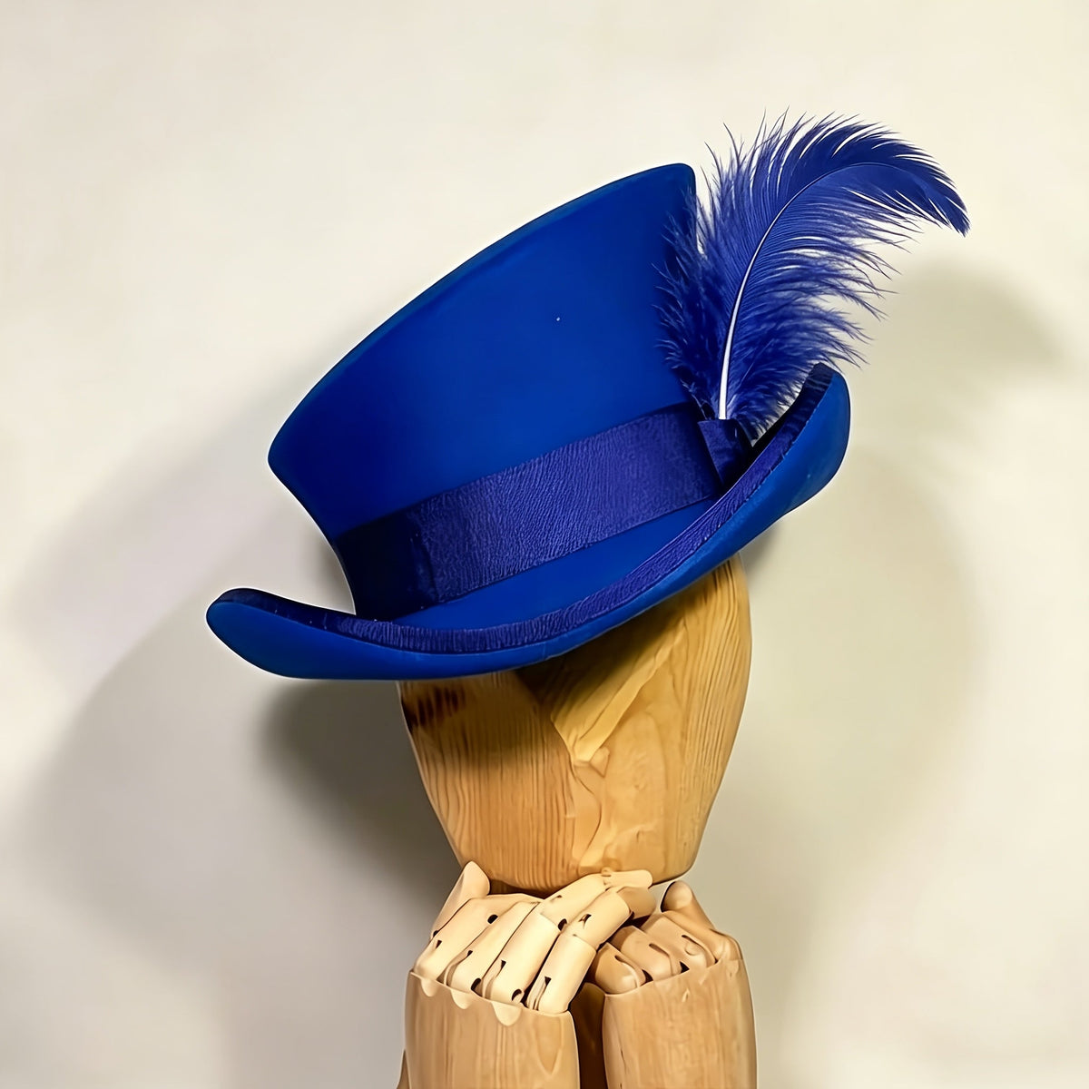 100% Wool Felt Fedora Hat with Ribbon for Women & Men – Adjustable Asymmetrical Top Hat for Church, Parties, and Weddings, Elegant Fashion Headwear in 10 Colors, Perfect Christmas Gift