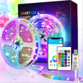 RGB LED Strip Lights Music Sync, 25FT 50FT 60FT 65FT 100FT Color Changing LED Lights with Remote & Smart APP Control, USB Powered, for Bedroom, Gaming Room, Party, Halloween, Christmas, and Home Decoration