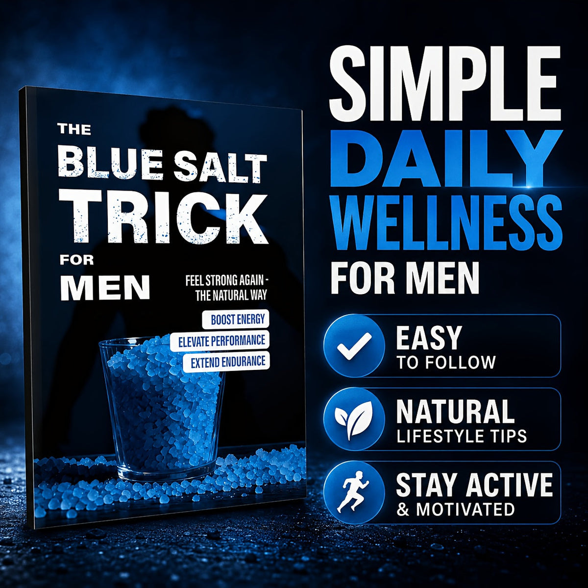 The Blue Salt Trick for Men: An Informational Wellness Lifestyle Guide, Daily Habits Handbook, and Personal Development Self-Help Book for Adult Men – A Practical Gift Idea