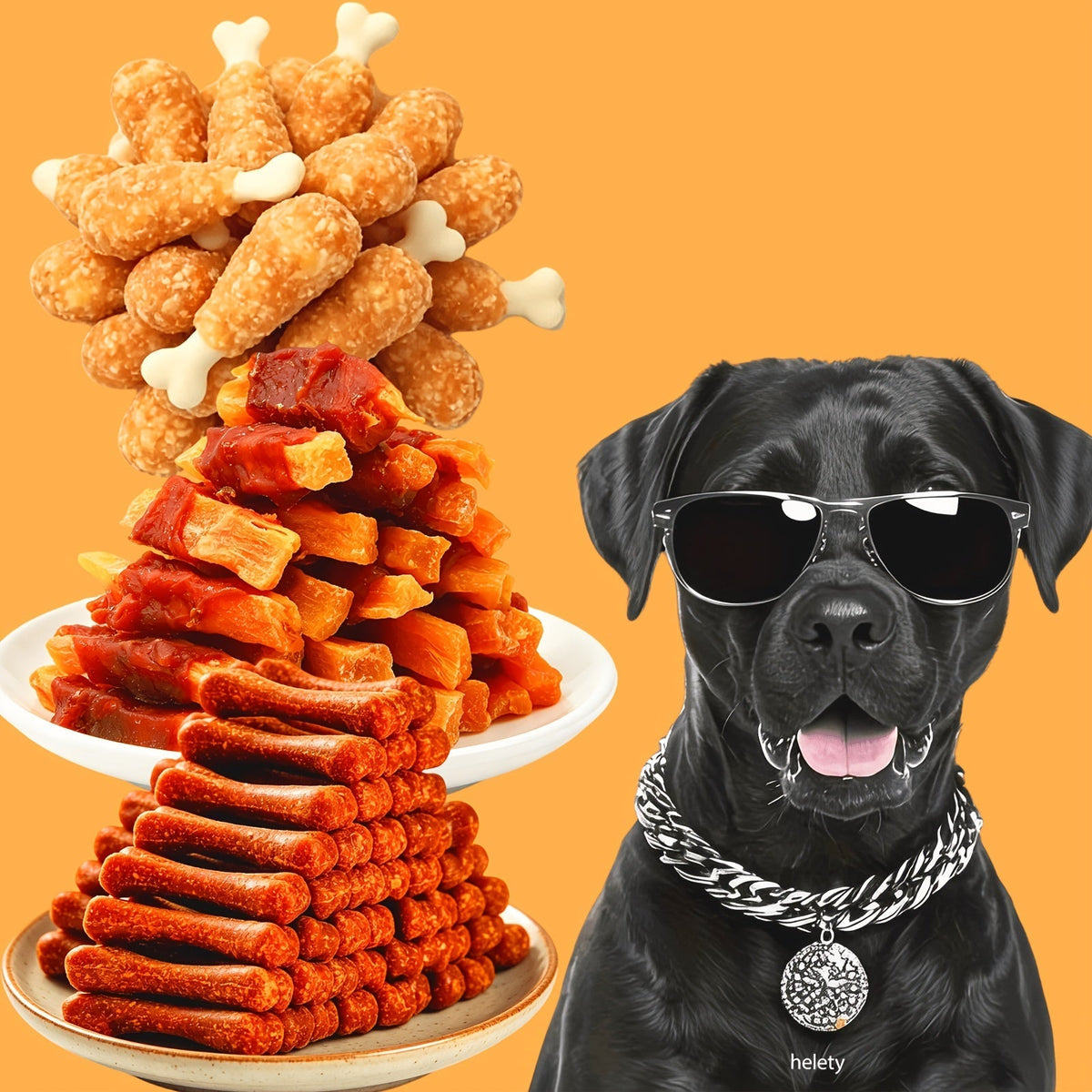 Duck Jerky, Freeze-Dried Chicken Dog Treats, Soft Chewy Training Rewards, Healthy Digestible Beef Sausage, Fresh Breath Snack, Chicken Leg Grind, for All Dog Sizes: Small, Medium, Large
