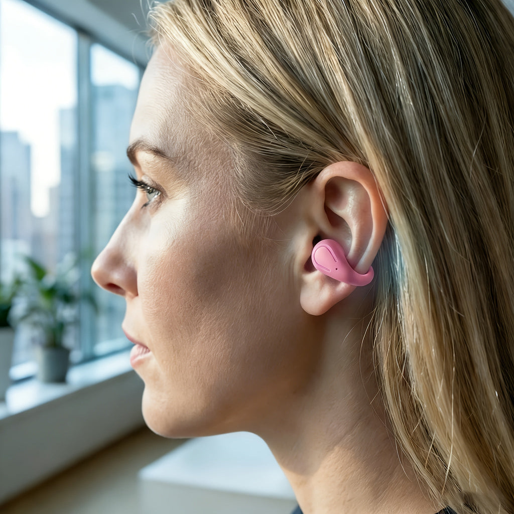Open-Ear Wireless Earphones Bluetooth 5.4 TWS 360° Ambient Awareness ENC Clear Calls Touch Control All-Day Comfort Sport Fitness Earbuds Secure Fit Truly Open Design