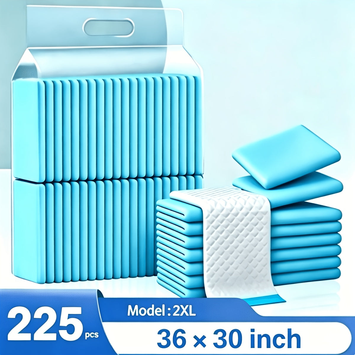 Extra Large Disposable Pet Training Pads 36x30 & 24x24 Inch - Super Absorbent Leak-Proof Anti-Slip Odor Control Puppy Pads - Dog Cat Potty Training Pads for Cages & Household Use - Thick Mattress Liner