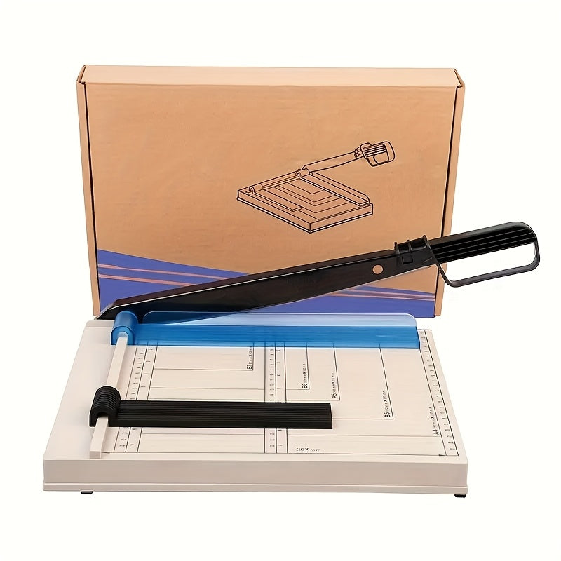 12-Inch Heavy-Duty Guillotine Paper Cutter Trimmer with Safety Guard, Corner Rounder, and Precise Grid for Photos, Cardstock, Scrapbooks, Office Documents, and Craft Cutting