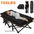 Heavy Duty Folding Guest Bed & Camping Cot – 566/766 lbs Capacity, 67"/79" Options, Optional Mattress, Portable Adult Outdoor Travel Bed for Camping, Patio & Guests