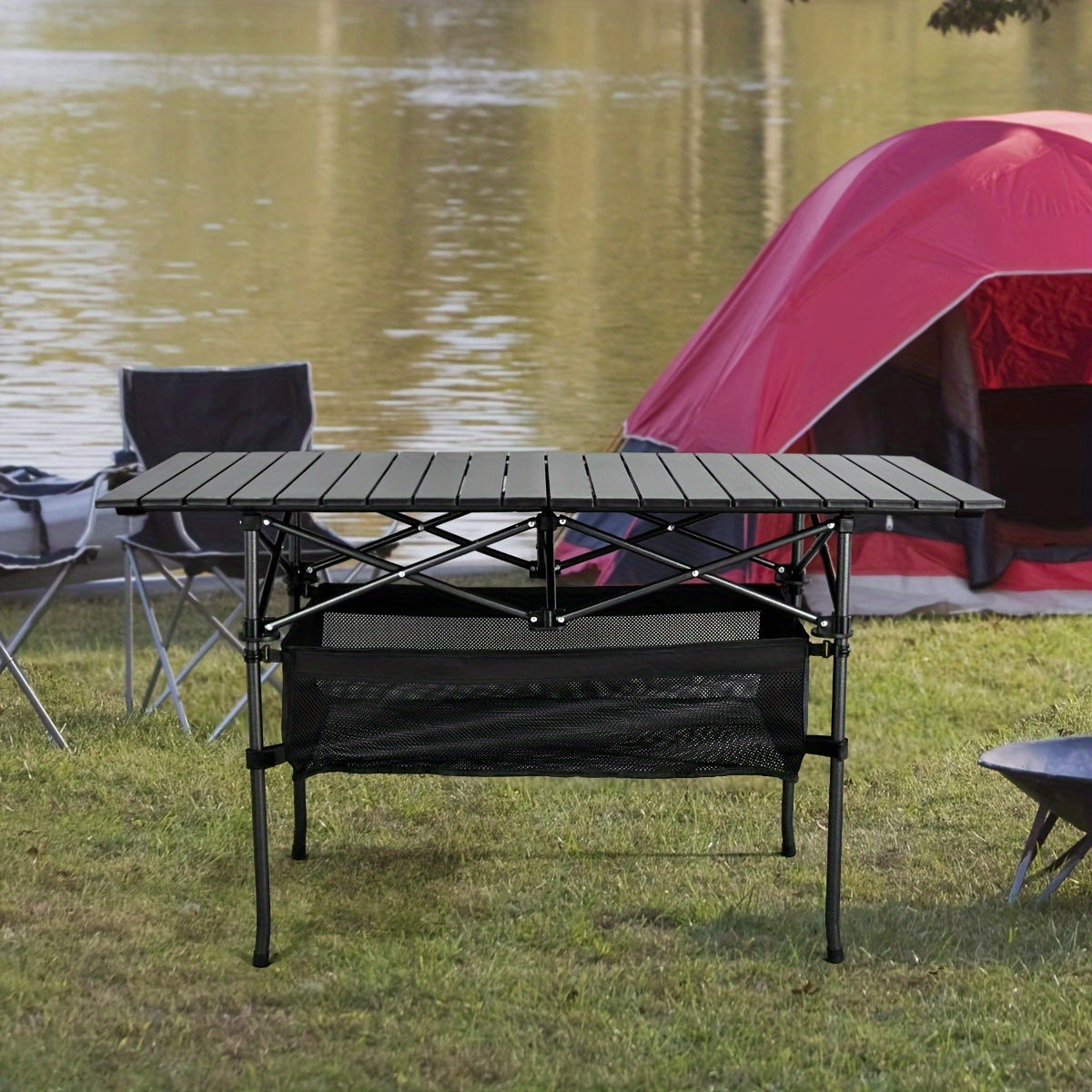Folding Camping Table with Carry Bag – Lightweight Portable Outdoor Table, 3 Sizes for Camping, Beach, Picnic, BBQ, Backyard, Boat & Travel, Easy Setup & Storage