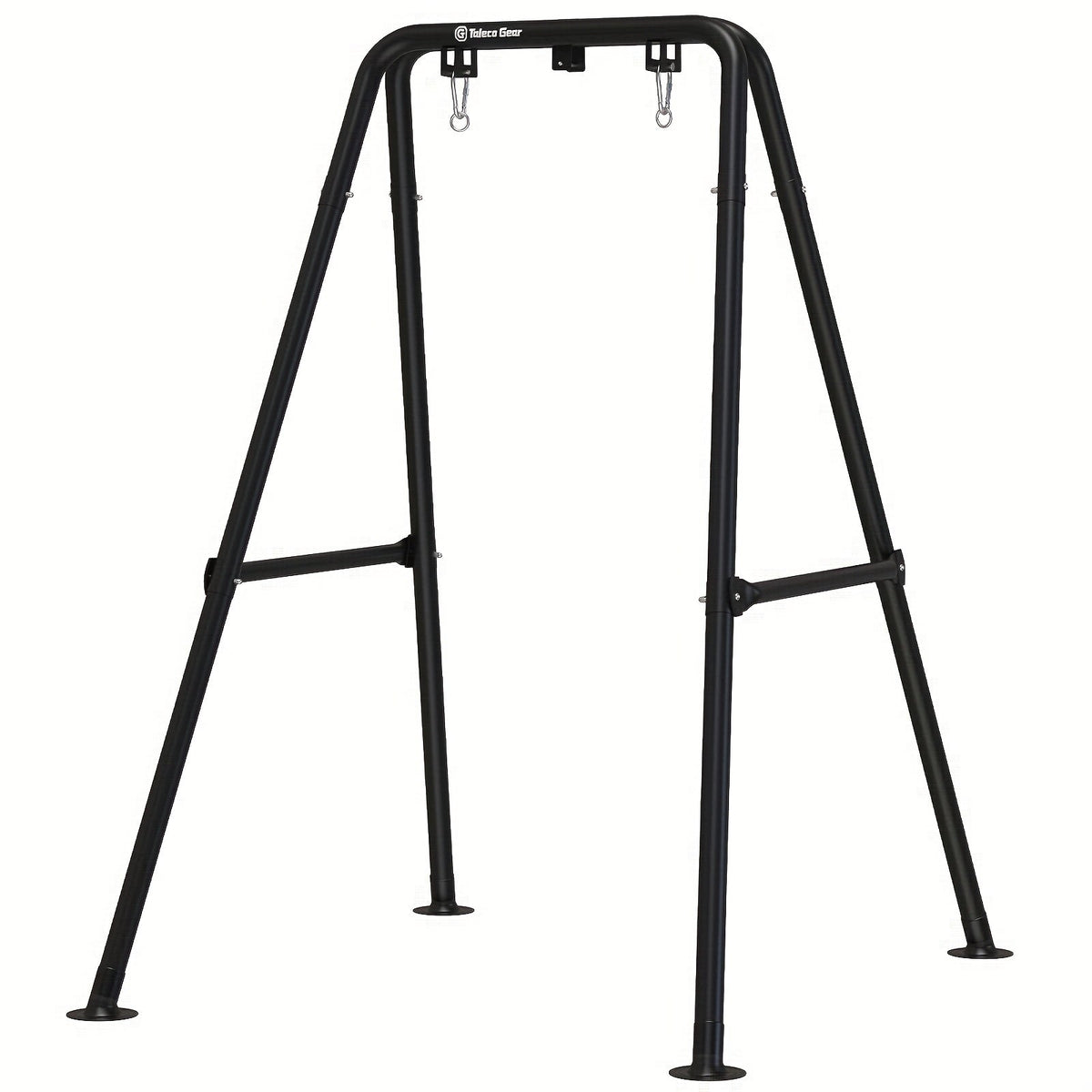 A-Frame Hammock Chair Stand Foldable – Heavy-Duty 300 LBS Steel Swing Stand for Hanging Chair Porch Indoor Outdoor Use in Black White Gold Silver