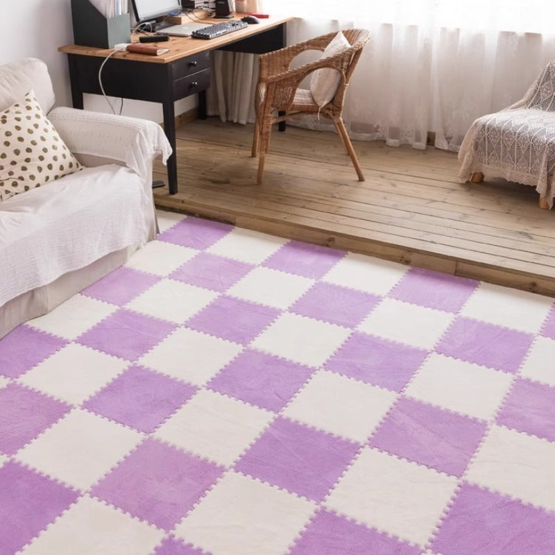 Interlocking Floor Mat Tiles 40 Piece 11.8x11.8" – Non-Slip EVA Snap-Together Flooring for Living Room Kitchen Bathroom Home Office Commercial Spaces