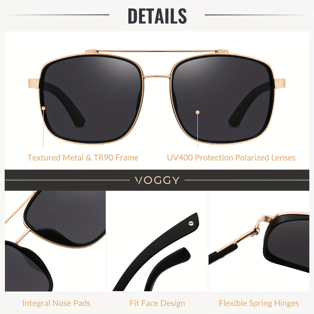 Retro Pilot Polarized Sunglasses Unisex Metal TR90 Frame UV Protection Aviator Style for Driving, Fishing, and Outdoor Activities, 5 Colors