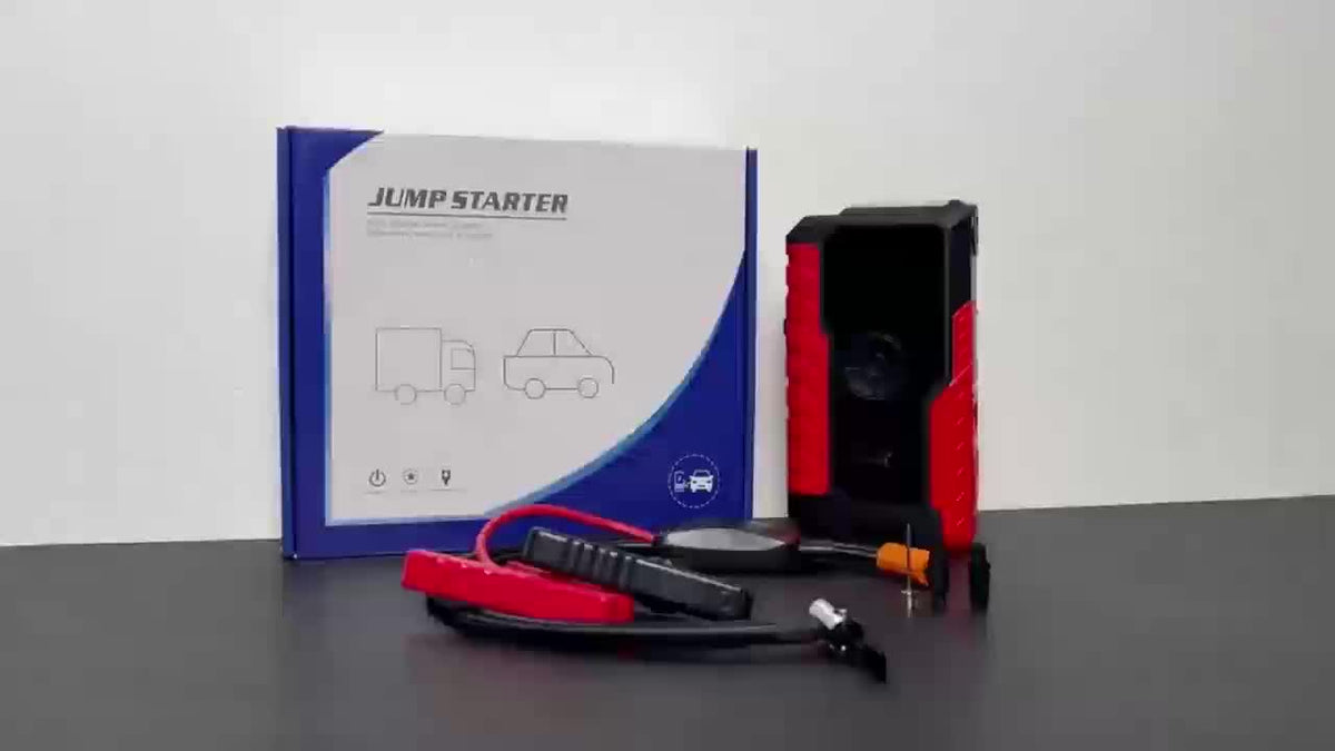Jump Starter with Digital Tire Inflator, 5000A/10000A Peak, Multi-Function Car Jump Box with Smart Battery Clamps, LED Flashlight, and Power Bank, Emergency Kit for Car, RV, and Motorcycle