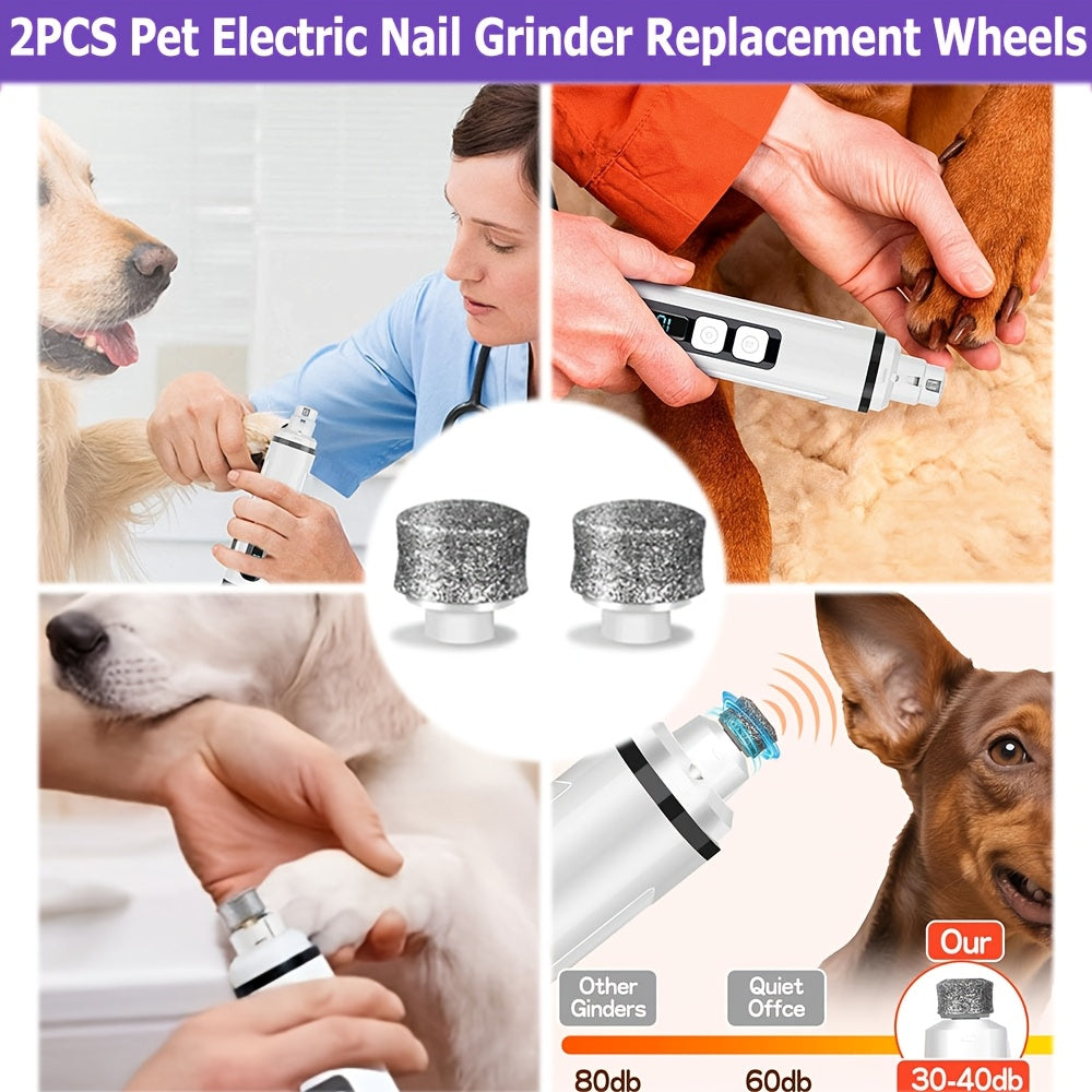 Quiet Dog Nail Grinder with LED Light – Upgraded 3-Speed Rechargeable Electric Pet Nail Trimmer & Grinder Kit, Painless Paw Grooming for Small, Medium, and Large Dogs & Cats