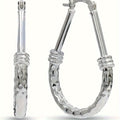 S925 Sterling Silver Hoop Earrings, Italian Classic Design, Elegant Luxury, Daily Wear, Engagement Wedding Gift for Wife/Girlfriend