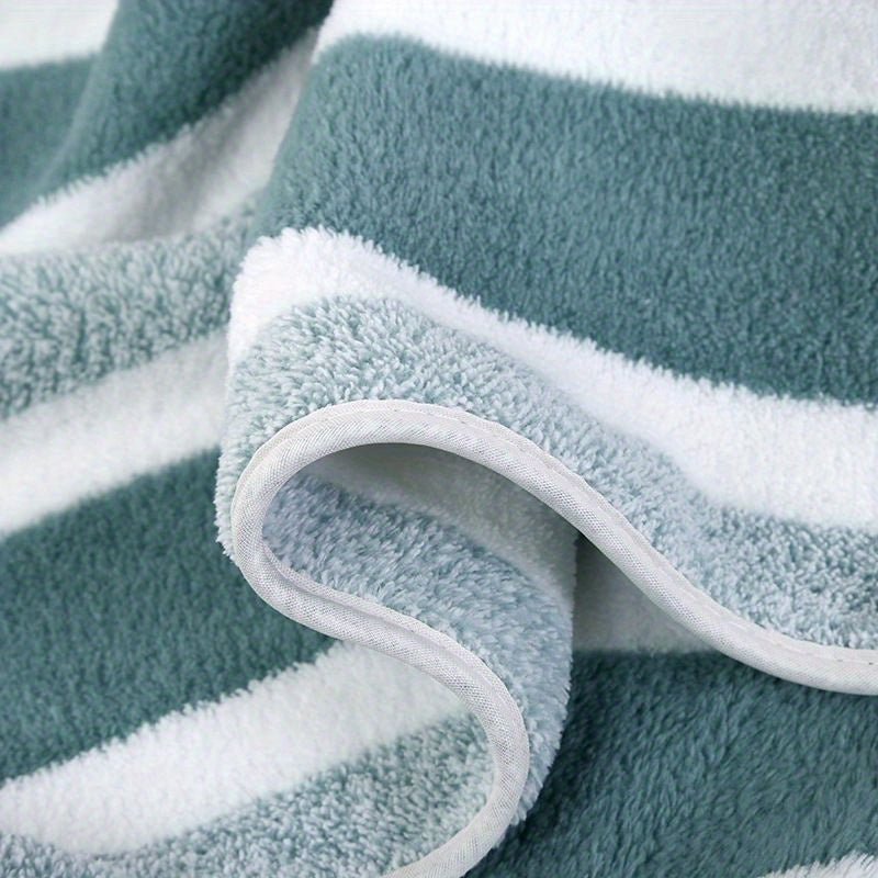Striped Bath Towel Set, Absorbent, Quick-Dry, Super Soft, Skin-Friendly, 27.6x55.1 Inch, for Home Bathroom, Beach – Available in 1 or 4 Pack, Multiple Colors