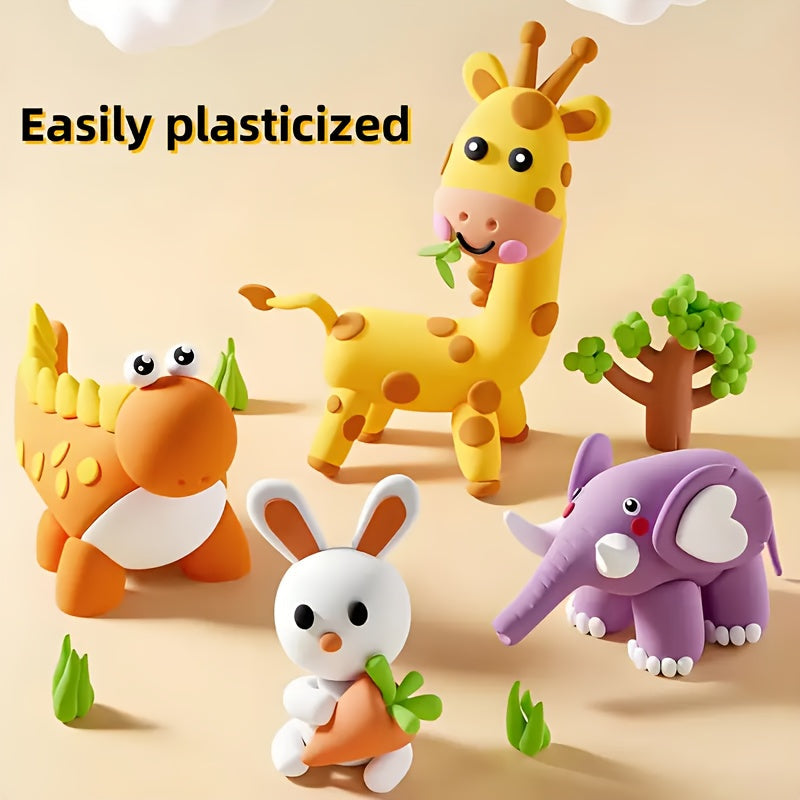 Air Dry Clay Kit for Kids, Natural Modeling Clay, Magic Foam DIY Molding Clay, Slime Add-Ins, Craft Supplies, Non-Toxic, 12 to 144 Colors, Gift for Kids