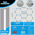 Hexagon LED Garage Light 26400LM Super Bright 25-Pack Ceiling Shop Light for Garage Workshop Warehouse Gym Basement & Car Detailing – Updated Bigger Size, Linkable, Energy Efficient