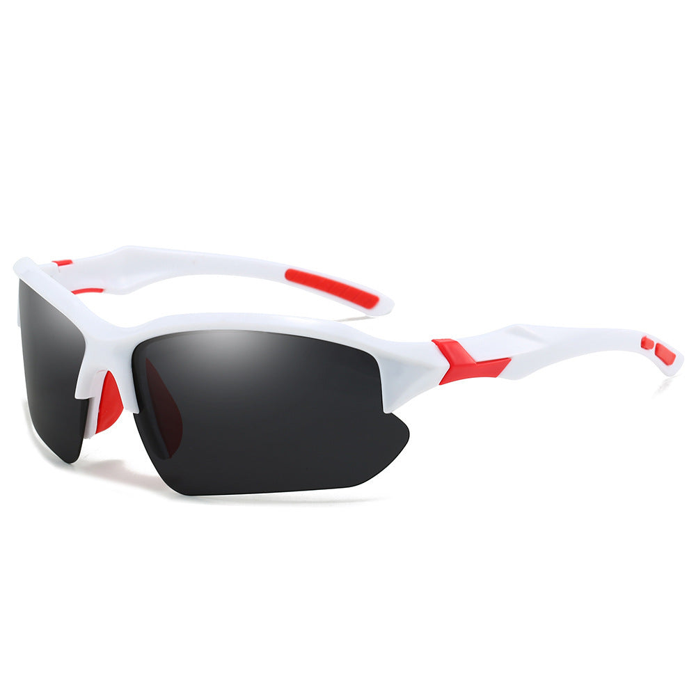 Men's Half-Frame Polarized Sports Sunglasses with UV400 Protection, Lightweight Goggles for Skiing, Driving, Running, Fishing, and Outdoor Activities, 3-Pack or 10-Pack