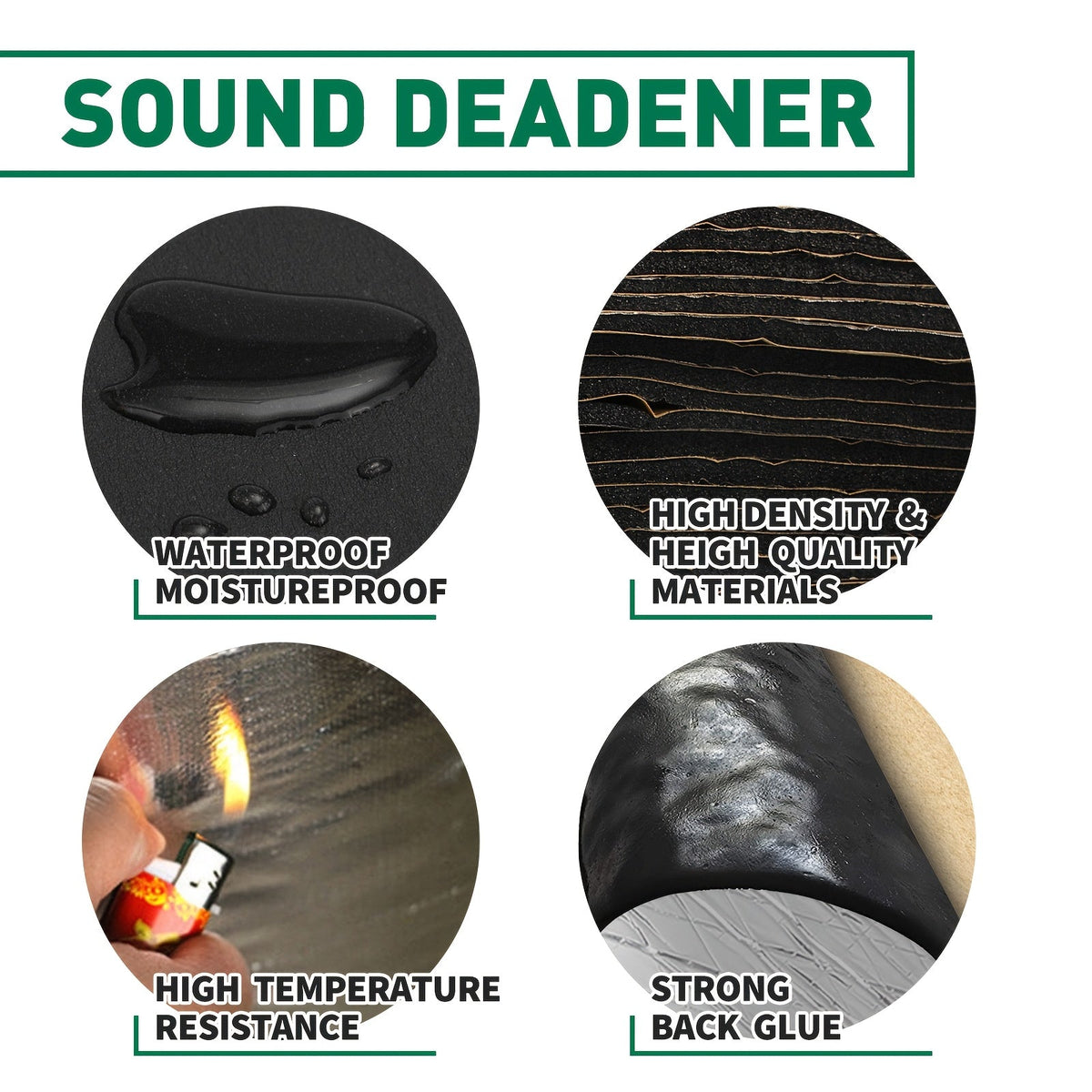 Car Sound Deadener & Heat Shield Mat 22/26 Sqft – Self-Adhesive Aluminum Foil Noise Reduction Insulation, Easy to Cut & Install for Floor, Door, and Trunk, Free Installation Tools Included