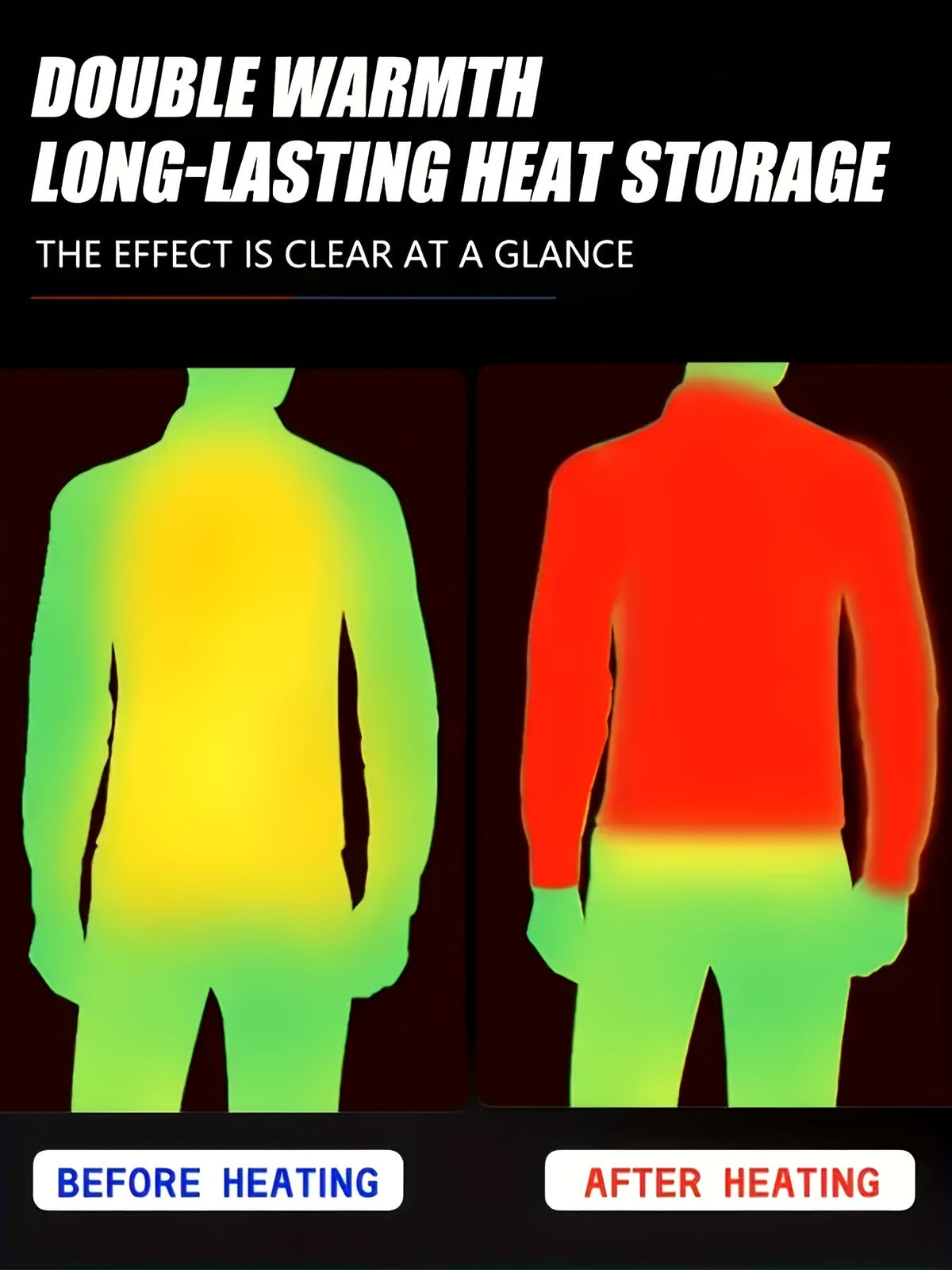 Men's Heated Jacket with 24-Zone Heating - Windproof Electric Heating Coat for Outdoor Camping Hunting Hiking Daily Wear, Sizes S-XXL - Black