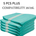 5-Pack Extra Thick Diaper Pail Refill Bags, Fully Compatible with Korbell 26L & 29L Plus Diaper Pail, 10 Meters Long x 42cm Wide, Turquoise 420