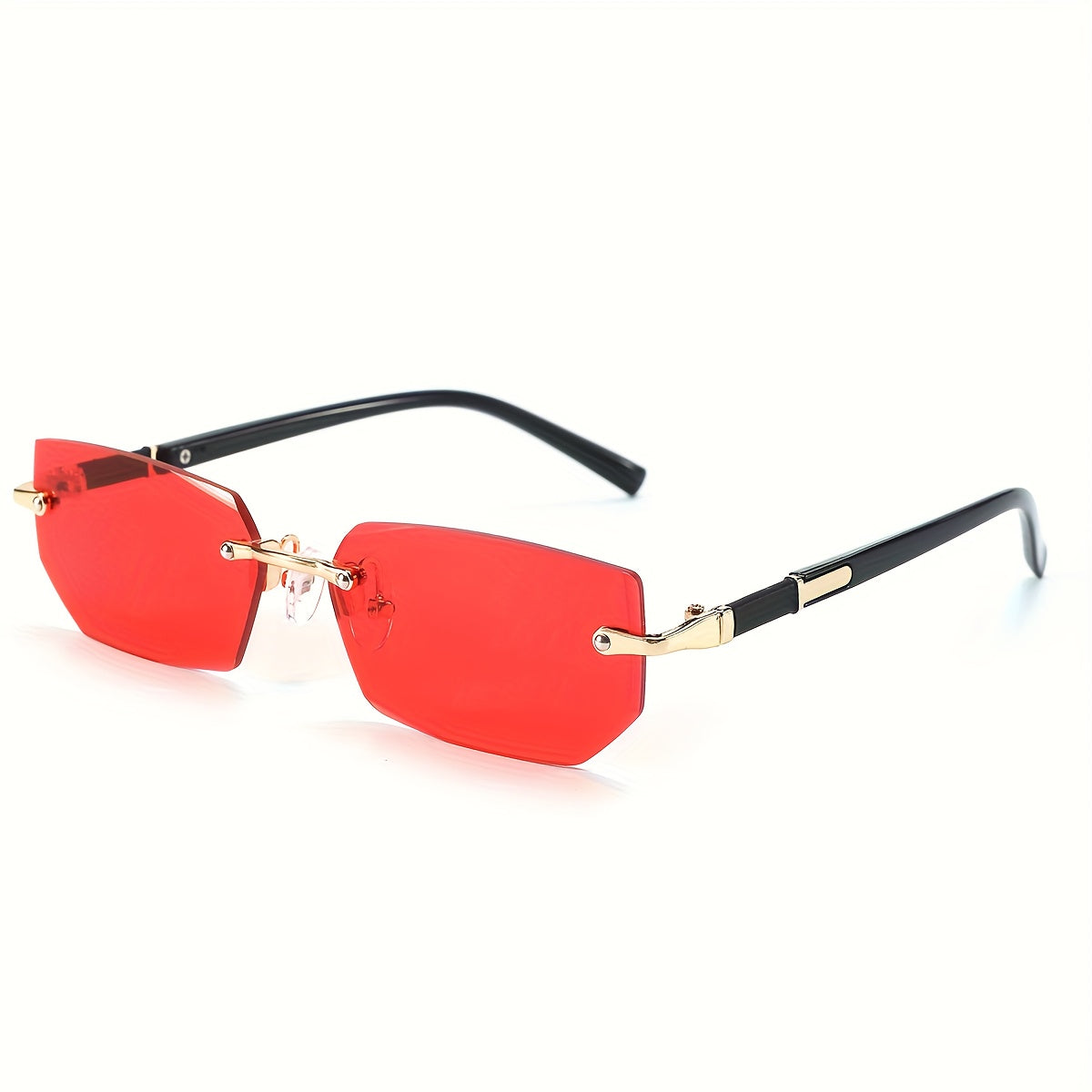Frameless Gradient Sunglasses 5-Pack for Men & Women – Rimless UV Eyewear in 5 Colors (Gray, Red, Blue, Black & Brown), Lightweight Casual Sunglasses for Daily Wear & Parties