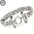925 Sterling Silver Classic Women's Bracelet with Gift Box - Elegant Silver and Gold Wrist Jewelry for Birthday, Valentine's Day, Graduation, Christmas & Special Occasion Gift for Women