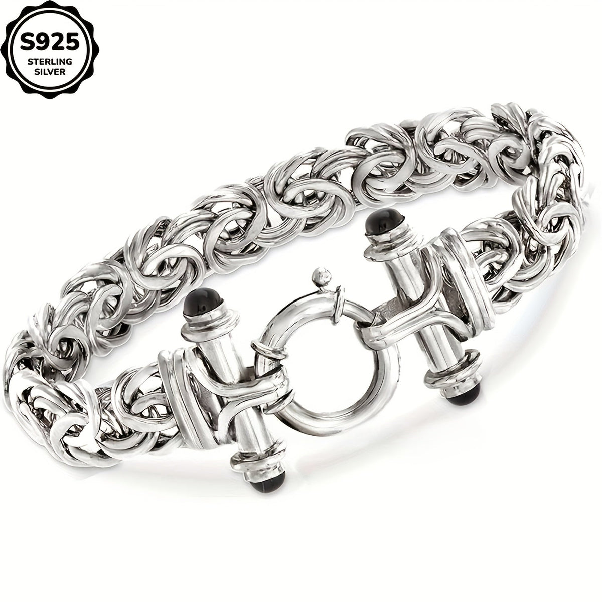 925 Sterling Silver Classic Women's Bracelet with Gift Box - Elegant Silver and Gold Wrist Jewelry for Birthday, Valentine's Day, Graduation, Christmas & Special Occasion Gift for Women