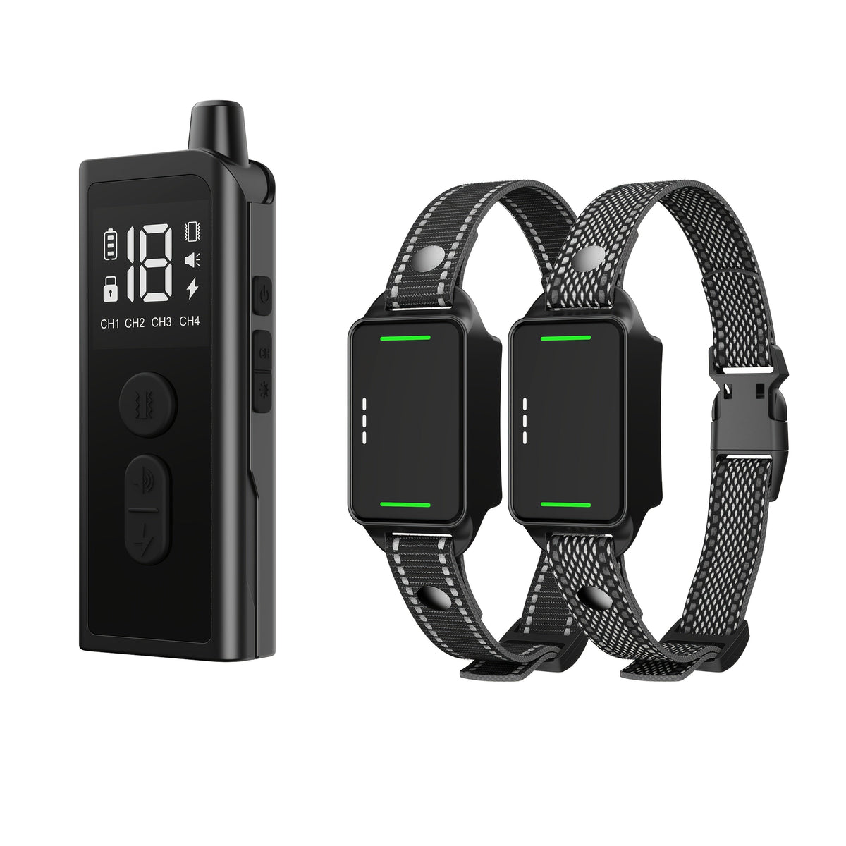 Dog Training Collar with Remote – Rechargeable E-Collar with Shock, Vibration, and Tone Modes, 2.4G Wireless Remote, USB Charging, Safe & Effective Pet Trainer for Small, Medium, and Large Dogs, 1pc & 2pc