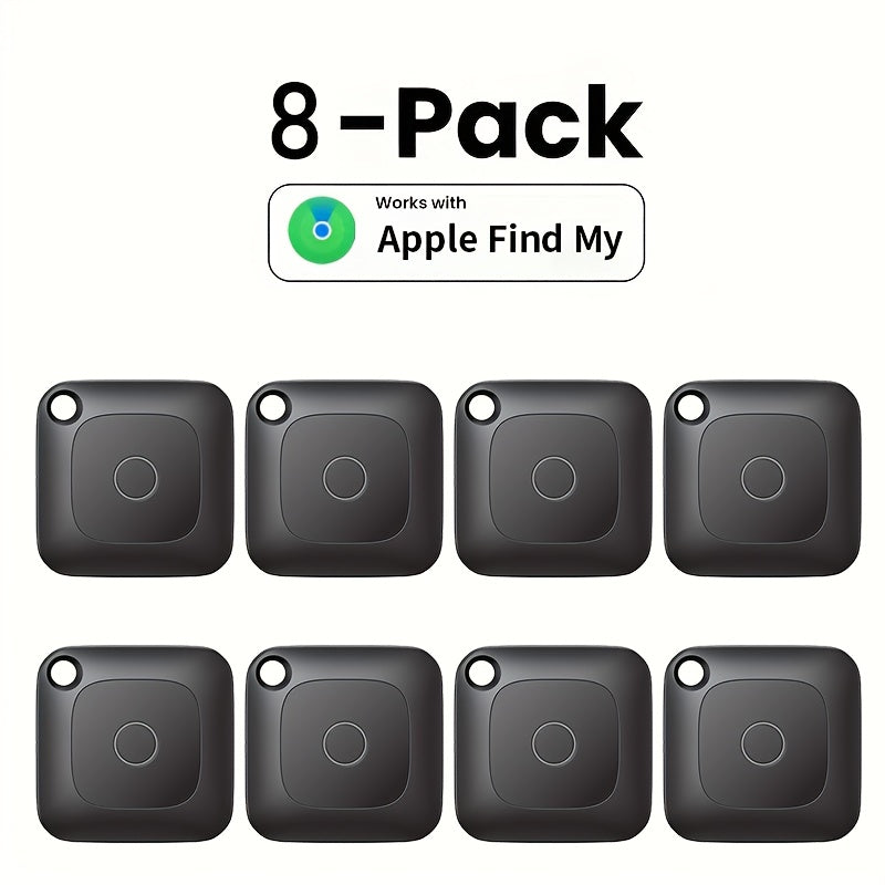 WeTag Smart Bluetooth Item Tracker 1.43" Mini GPS Finder for Keys, Wallets, Luggage, Cars, and Bags – High Decibel Alarm, App Control – 1/2/4/8 Pack – Gift for Travelers