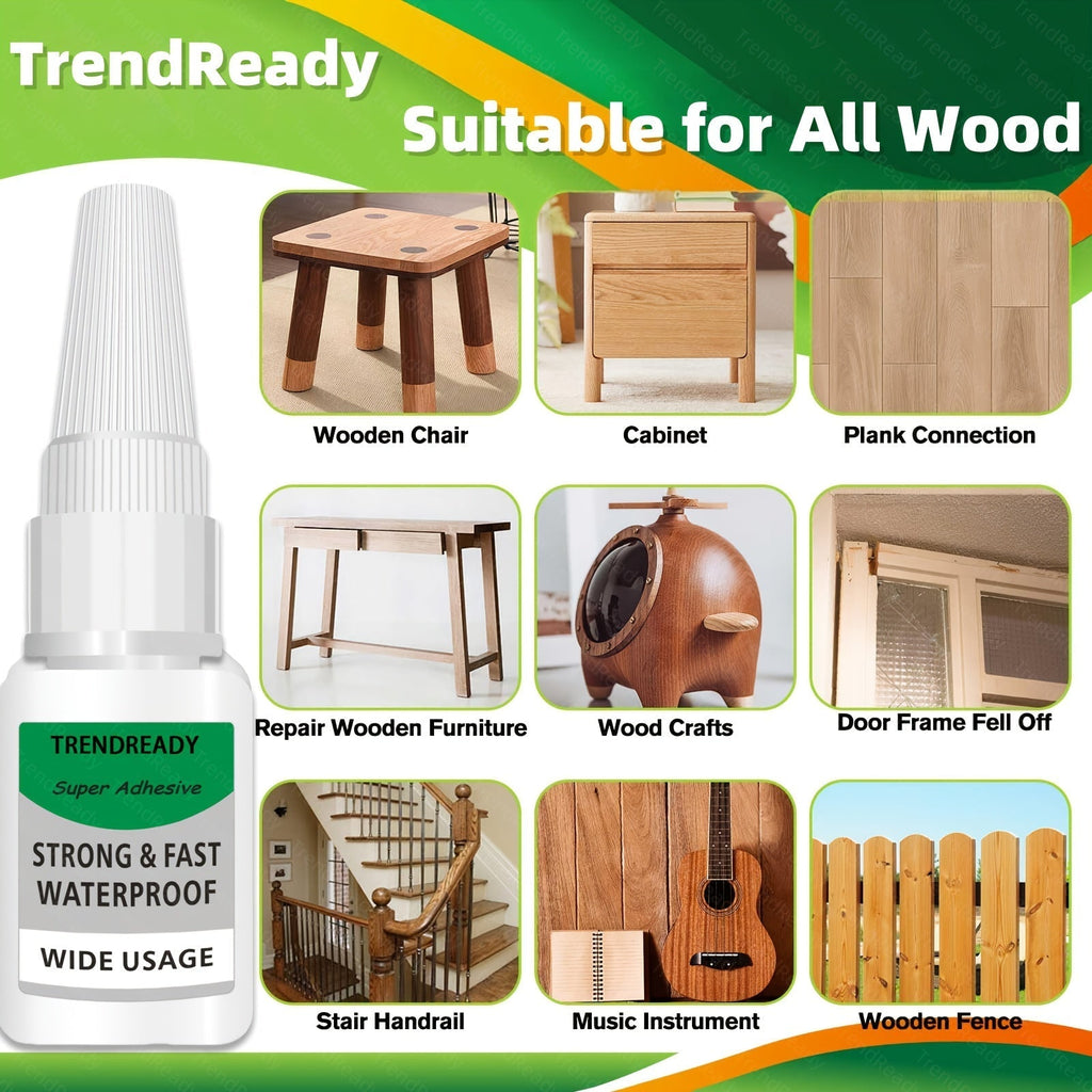 Heavy Duty Super Glue 4-Pack Waterproof Fast-Drying Clear Non-Toxic Multi-Purpose Adhesive for Shoes, Wood, Plastic, Metal, Leather, Ceramic Strong Bond Repair Glue