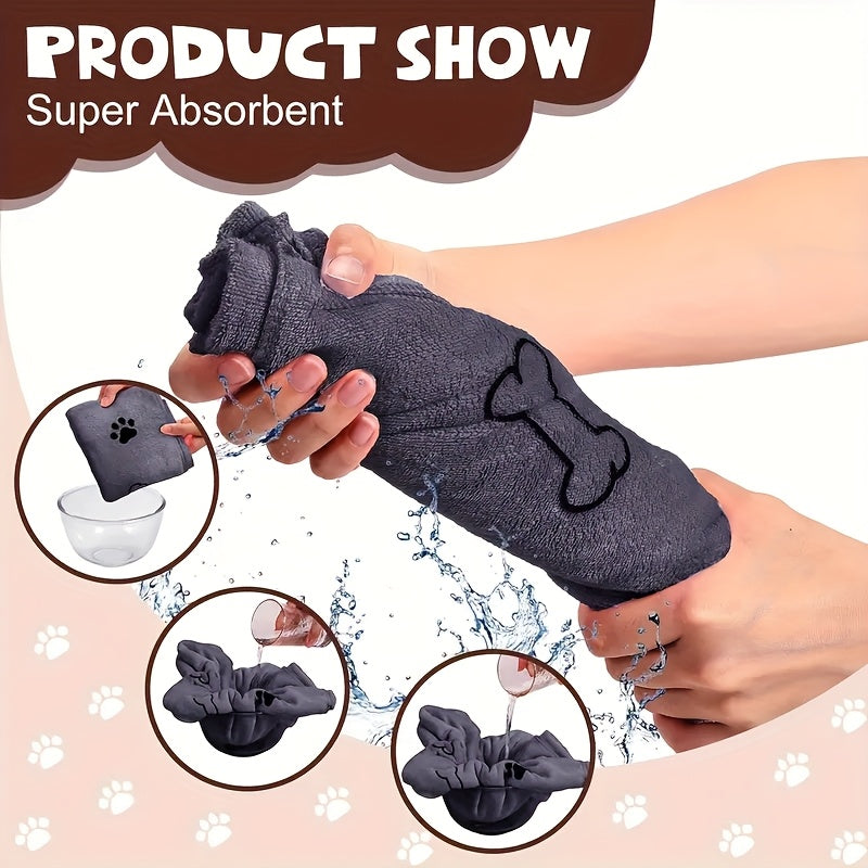 Large Pet Bath Towel for Dogs & Cats, 40x24 Inch Super Absorbent Quick-Dry Microfiber Dog Towel, Soft Drying Blanket for Bathing, Grooming & Beach – Pet Supplies Gift
