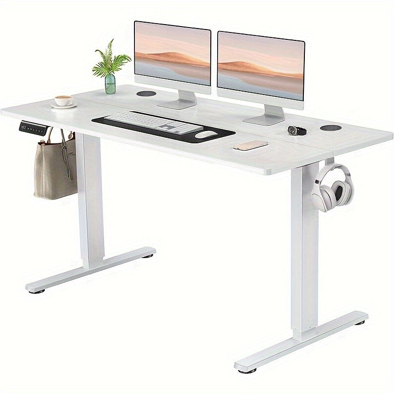 Electric Standing Desk, Height Adjustable 40 48 55 63 Inch – Sit-Stand Desk with Memory Controller & Anti-Collision, Ergonomic Home Office Gaming Workstation, Multiple Colors & Sizes