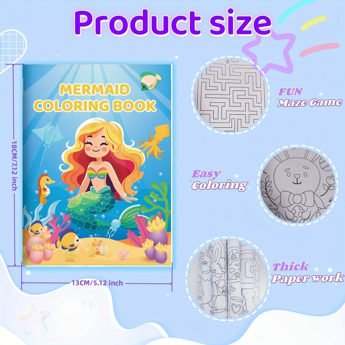 26-Pack Coloring Books for Kids Ages 3-8, Bulk Party Favors with Dinosaur, Mermaid, and Animal Designs, Classroom Goodie Bag Stuffers, Birthday Gifts, and School Activity Supplies
