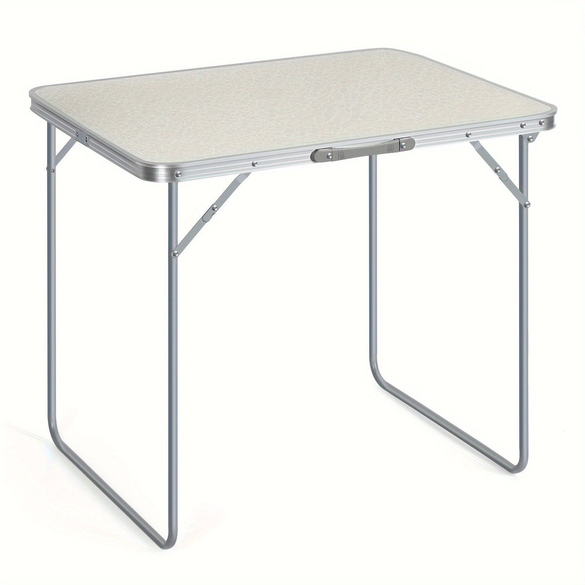 Foldable Portable Table - Lightweight Folding Table for Yard, Camping, Picnic & Family Gatherings - White